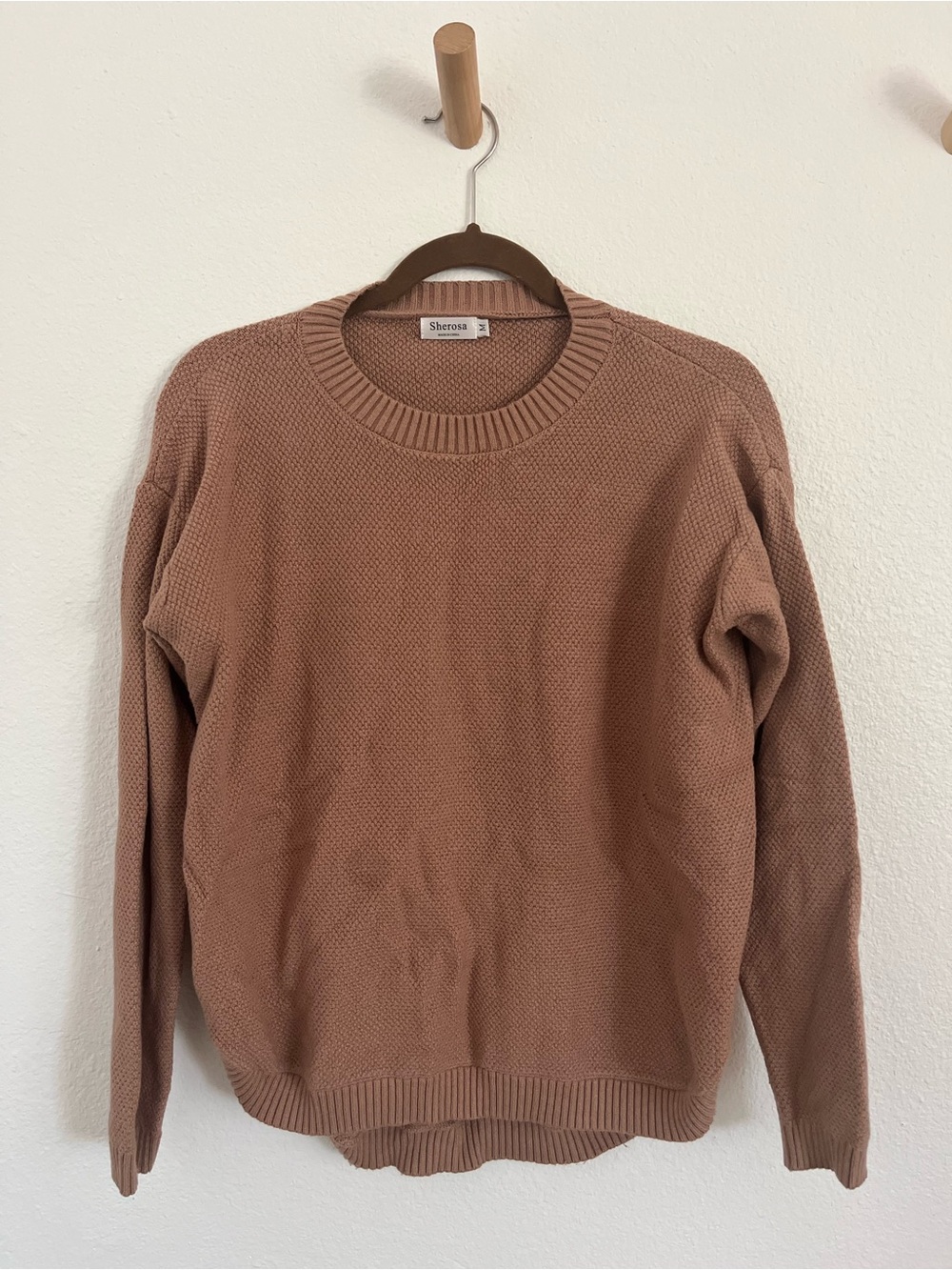 Sherosa Women's Crewneck Sweater in Tan